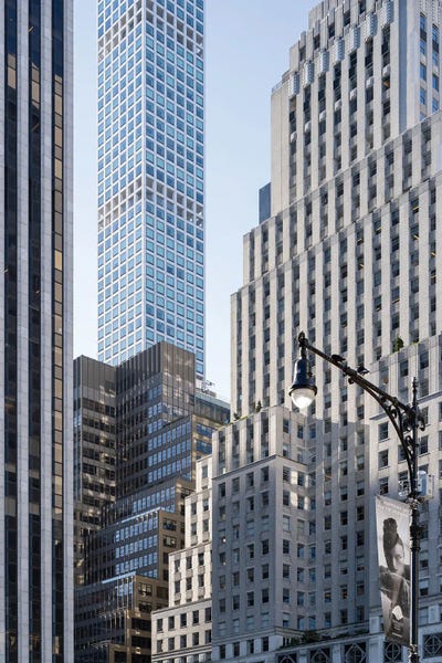 Canvas Print: Modern Skyscraper Architecture In Midtown Manhattan, New York City, USA by Jan Becke