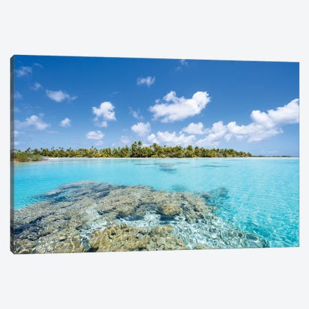 Beautiful Blue Lagoon, Fakarava Atoll, French Polynesia Canvas Print #JNB2442} by Jan Becke Canvas Art