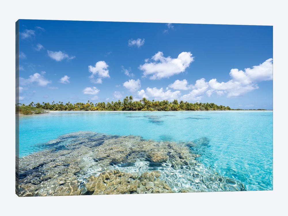 Beautiful Blue Lagoon, Fakarava Atoll, French Polynesia by Jan Becke 1-piece Art Print