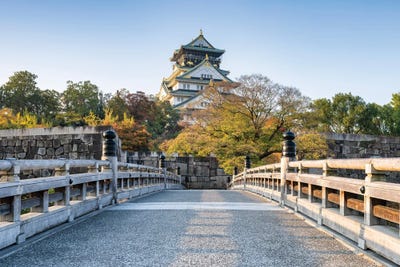 Osaka Castle In Autumn Season by Jan Becke canvas print