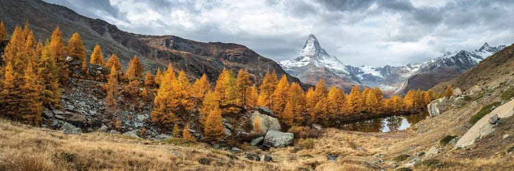 Matterhorn Mountain In Autumn Season, Zermatt, Switzerland