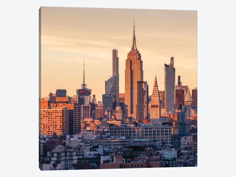 Empire State Building At Sunset, New York City, USA by Jan Becke 1-piece Art Print