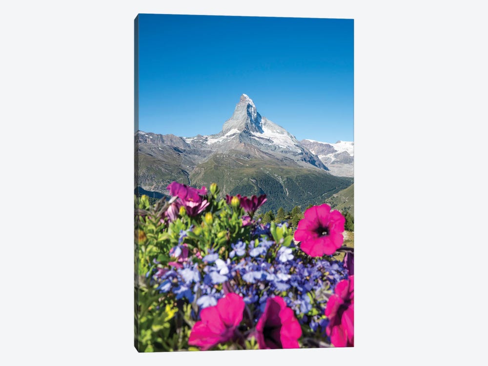 The Matterhorn In Switzerland During Spring by Jan Becke 1-piece Canvas Print