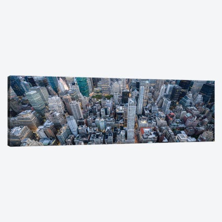 Skyscraper Panorama, Midtown Manhattan, New York City Canvas Print #JNB2472} by Jan Becke Canvas Print