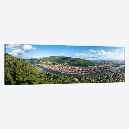 Aerial Panorama Of Heidelberg In Summer, Baden-Württemberg, Germany Canvas Print #JNB2475} by Jan Becke Canvas Artwork