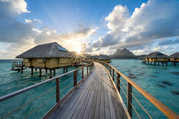 Tropical Beaches: Summer Vacation On Bora Bora, French Polynesia by Jan Becke