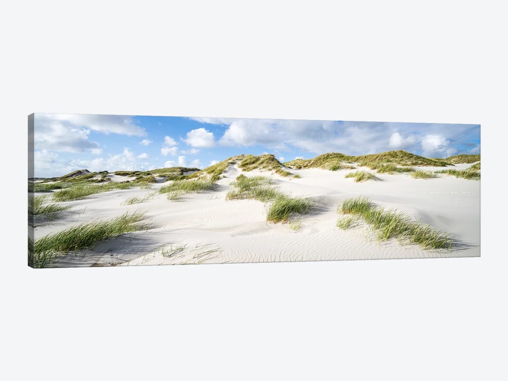 Dune Landscape Panorama With Dune Grass by Jan Becke 1-piece Canvas Wall Art