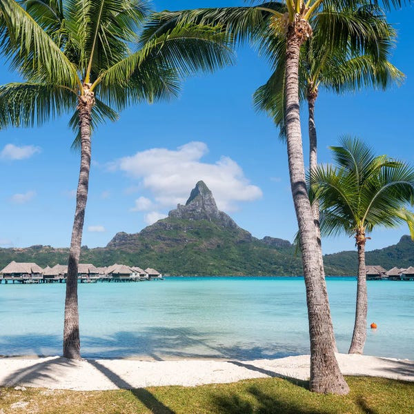 French Polynesia: Mount Otemanu (Mont Otemanu) On Bora Bora, French Polynesia by Jan Becke