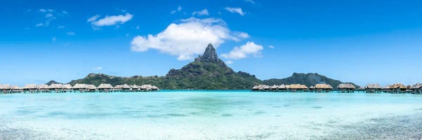 French Polynesia: Mount Otemanu (Mont Otemanu) Panorama, Bora Bora, French Polynesia by Jan Becke