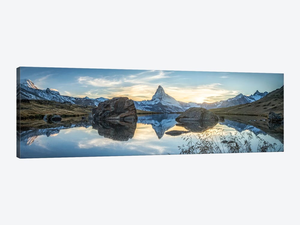Scenic View Of The Matterhorn And Stellisee In The Swiss Alps by Jan Becke 1-piece Art Print