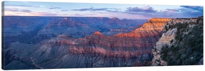 Sunset At Mather Point, Grand Canyon South Rim, Arizona, USA Canvas Art Print - Grand Canyon National Park Art