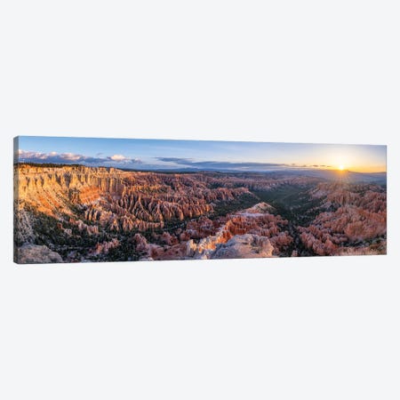 Bryce Point Panorama At Sunrise, Bryce Canyon National Park, Utah, USA Canvas Print #JNB2504} by Jan Becke Canvas Art