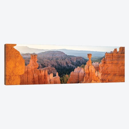 Panoramic View Of Thor's Hammer At Sunrise, Bryce Canyon National Park, Utah, USA Canvas Print #JNB2505} by Jan Becke Canvas Art