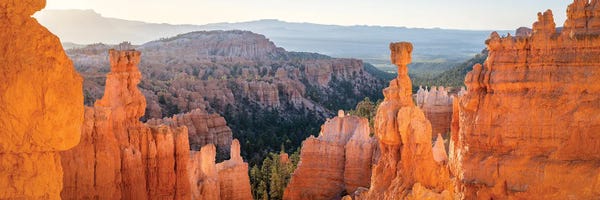 Bryce Canyon National Park: Panoramic View Of Thor's Hammer At Sunrise, Bryce Canyon National Park, Utah, USA by Jan Becke