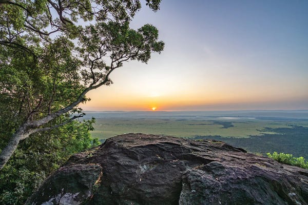 Kenya: Sunrise In The Maasai Mara (Masai Mara), Kenya by Jan Becke