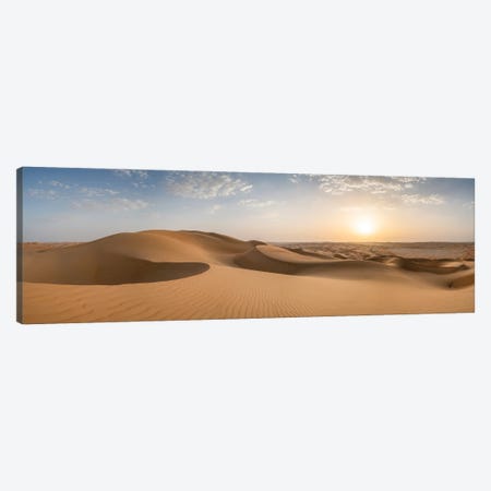 Empty Quarter, Rub Al Khali Desert Panorama, Abu Dhabi, United Arab Emirates Canvas Print #JNB2521} by Jan Becke Art Print