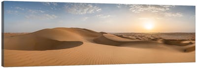 Empty Quarter, Rub Al Khali Desert Panorama, Abu Dhabi, United Arab Emirates Canvas Art Print - Jan Becke