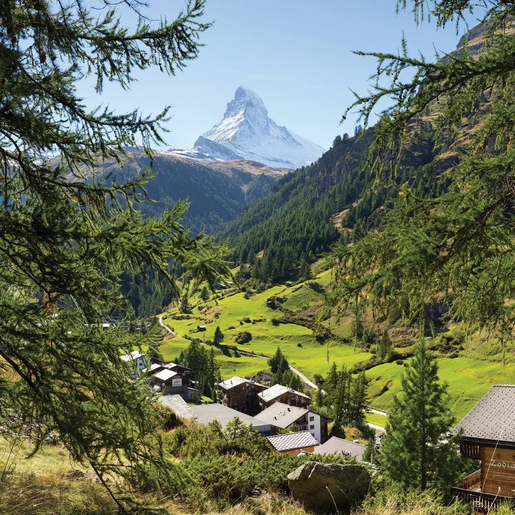 Zermatt Valley With View Of The Matterhorn