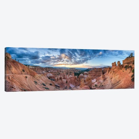 Sunrise Panorama At Bryce Canyon National Park, Utah, USA Canvas Print #JNB2544} by Jan Becke Canvas Wall Art