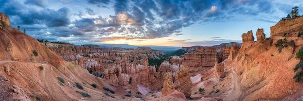 Utah: Sunrise Panorama At Bryce Canyon National Park, Utah, USA by Jan Becke