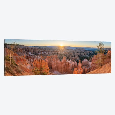 Bryce Canyon Panorama At Sunrise, Utah, USA Canvas Print #JNB2546} by Jan Becke Canvas Art