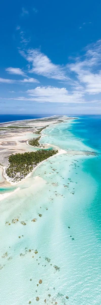 Tikehau Atoll Aerial View, French Polynesia by Jan Becke canvas print