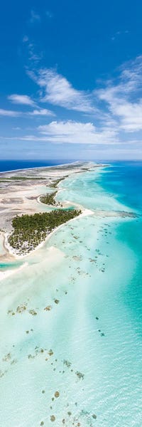 French Polynesia: Tikehau Atoll Aerial View, French Polynesia by Jan Becke