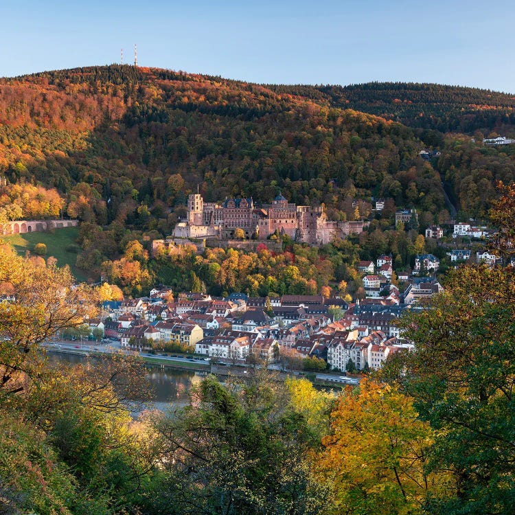 Heidelberg Castle In Autumn Season, Baden-Württemberg, Germany