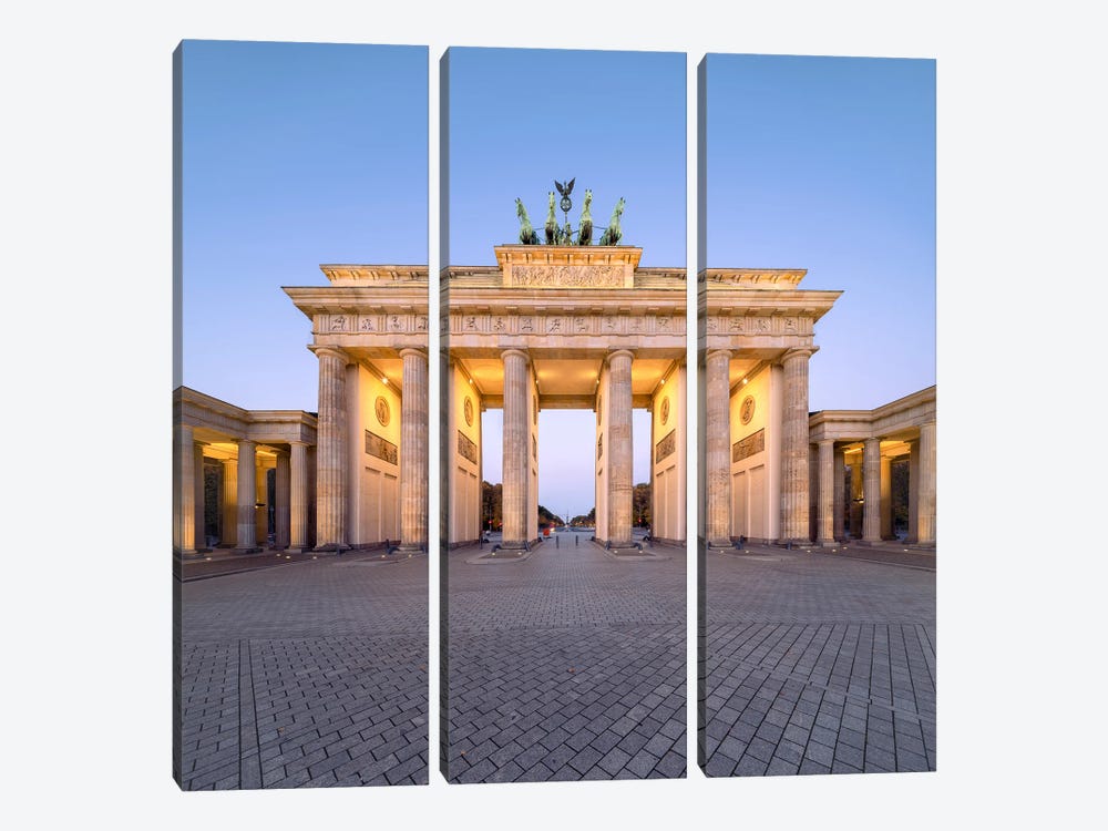 Brandenburg Gate (Brandenburger Tor), Berlin, Germany by Jan Becke 3-piece Canvas Art