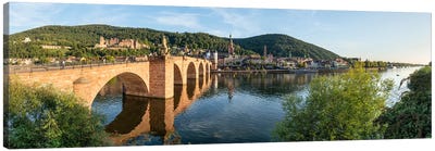 Heidelberg City Panorama In Summer, Baden-Württemberg, Germany Canvas Art Print - Jan Becke