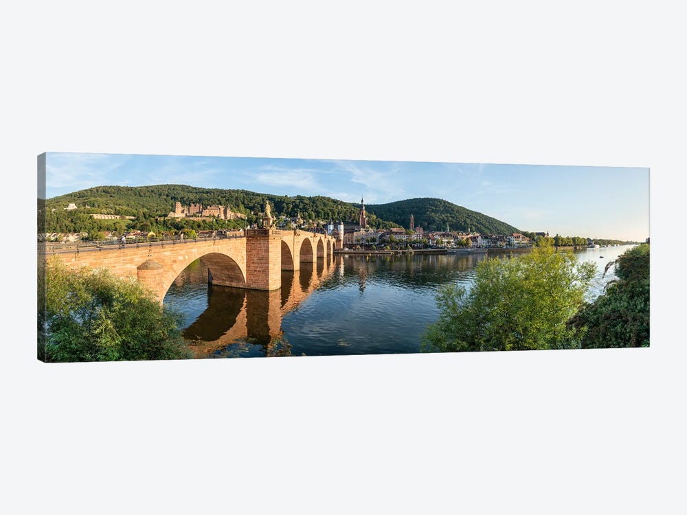 Heidelberg City Panorama In Summer, Baden-Württemberg, Germany by Jan Becke 1-piece Canvas Artwork