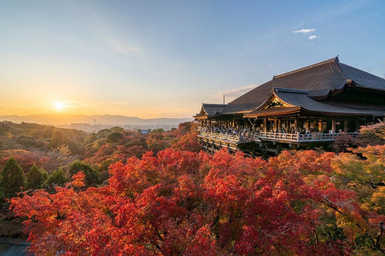 Kiyomizu-Dera Temple In Autumn Season, Kyoto, Japan