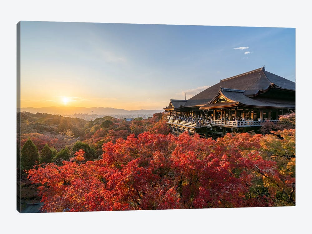 Kiyomizu-Dera Temple In Autumn Season, Kyoto, Japan by Jan Becke 1-piece Art Print