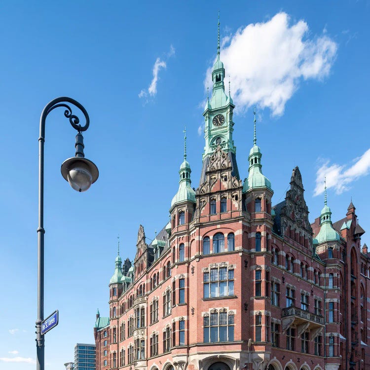 Historic Speicherstadtrathaus (Warehouse City Town Hall) In The Speicherstadt Warehouse District, Hamburg, Germany by Jan Becke wall art