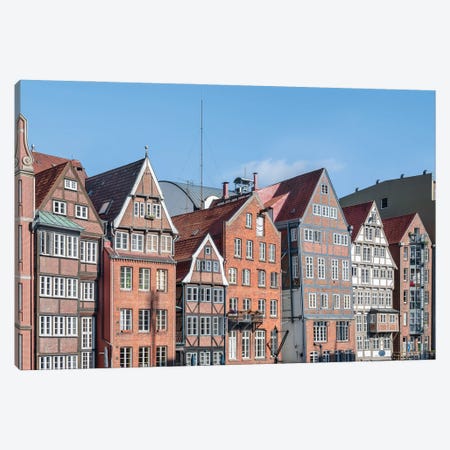 Historic Half-Timbered Houses In Hamburg, Germany Canvas Print #JNB2627} by Jan Becke Canvas Print