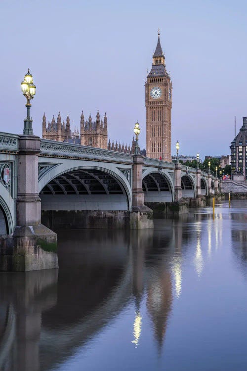 Westminster Bridge And Big Ben Clock Tower, London, United Kingdom