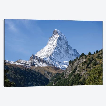 East And North Faces Of The Matterhorn Mountain In Summer Canvas Print #JNB263} by Jan Becke Canvas Art Print