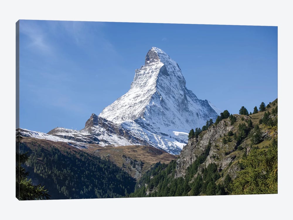 East And North Faces Of The Matterhorn Mountain In Summer by Jan Becke 1-piece Art Print