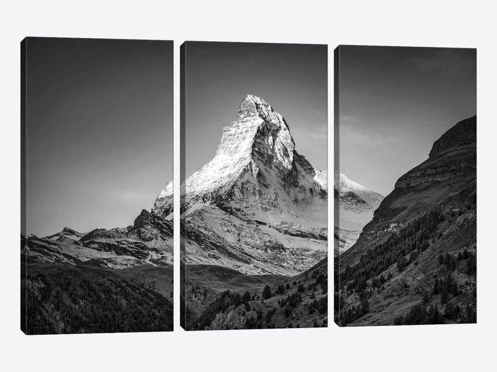 Matterhorn Mountain, Swiss Alps, Switzerland by Jan Becke 3-piece Art Print
