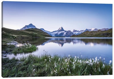 Sunrise At The Bachalpsee Lake Near Grindelwald, Swiss Alps, Switzerland Canvas Art Print - Jan Becke