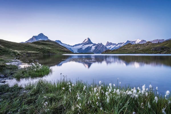 Lake Sunrises & Sunsets: Sunrise At The Bachalpsee Lake Near Grindelwald, Swiss Alps, Switzerland by Jan Becke