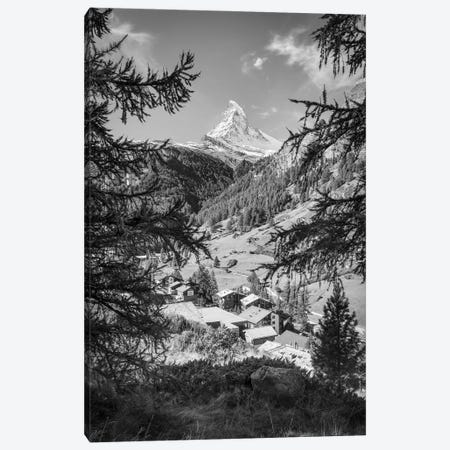 Matterhorn Mountain Seen From Zermatt, Switzerland Canvas Print #JNB2651} by Jan Becke Canvas Print