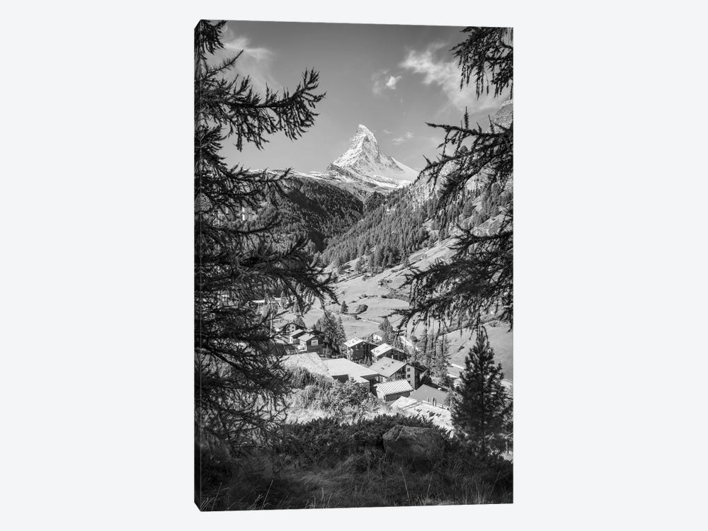 Matterhorn Mountain Seen From Zermatt, Switzerland by Jan Becke 1-piece Canvas Art