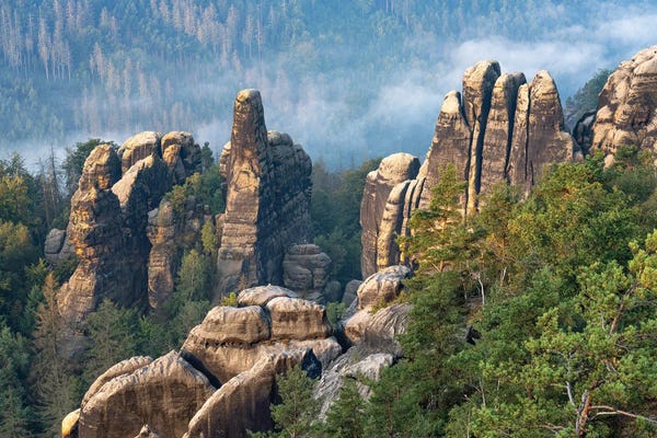 Germany: Elbe Sandstone Mountains, Saxon Switzerland, Saxony, Germany by Jan Becke