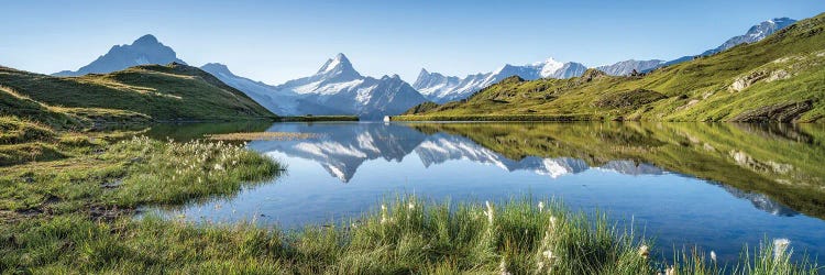 Bachalpsee Lake Panorama At Sunrise In Summer, Grindelwald, Swiss Alps, Switzerland