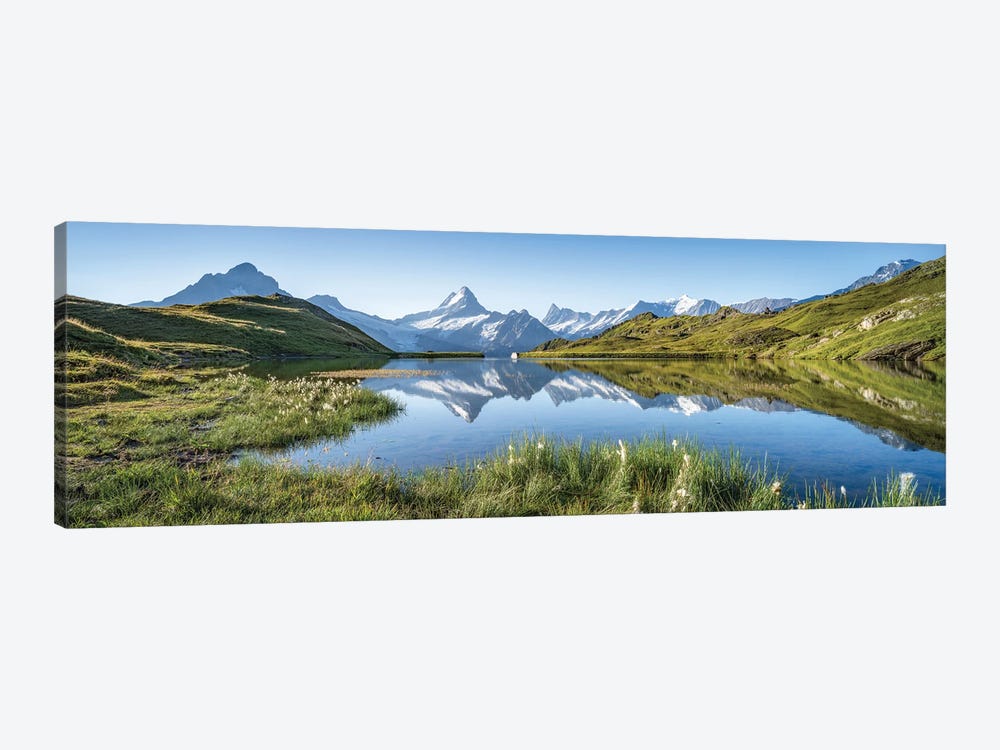 Bachalpsee Lake Panorama At Sunrise In Summer, Grindelwald, Swiss Alps, Switzerland by Jan Becke 1-piece Canvas Art