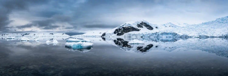 Icy Landscape Panorama, Antarctic Peninsula, Antarctica