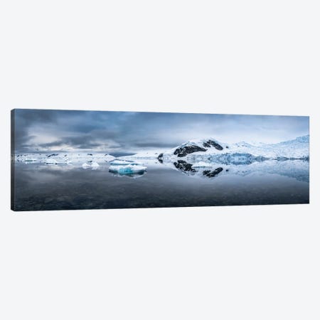 Icy Landscape Panorama, Antarctic Peninsula, Antarctica Canvas Print #JNB2685} by Jan Becke Canvas Art Print