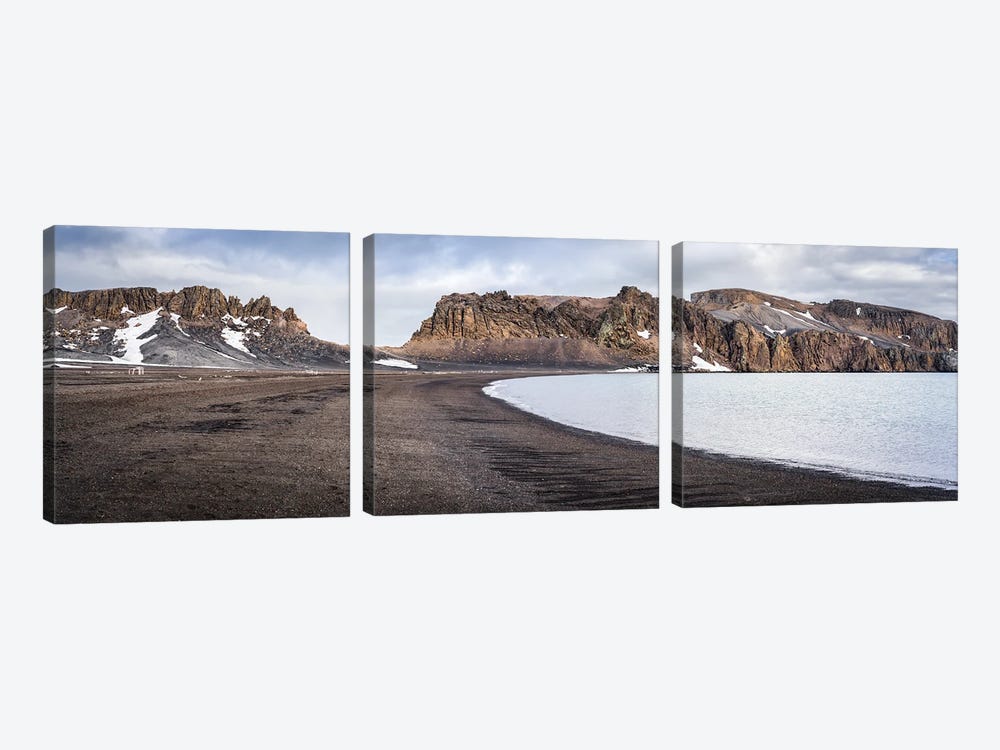 Deception Island Panorama, South Shetland Islands by Jan Becke 3-piece Canvas Artwork