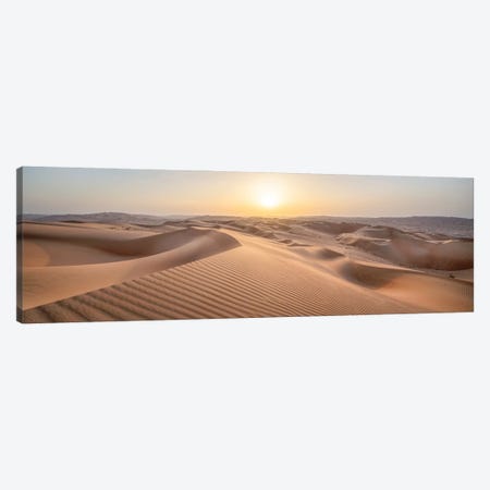 Rub' Al Khali (Rub Al-Chali) Desert At Sunset, Empty Quarter, Abu Dhabi, United Arab Emirates Canvas Print #JNB2692} by Jan Becke Canvas Print